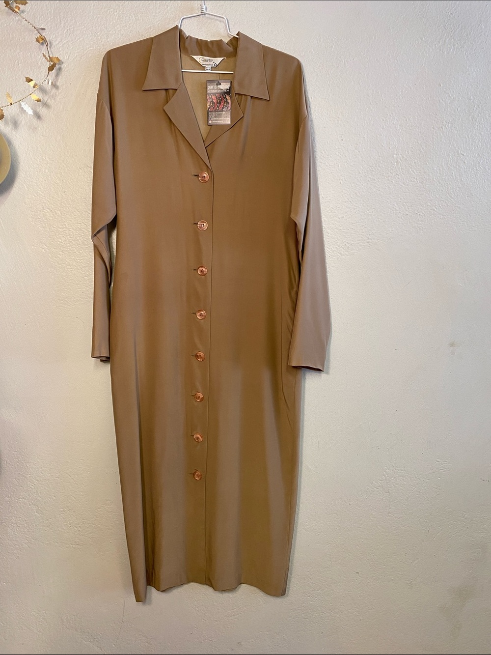 Gallerie Beige Shirt Dress